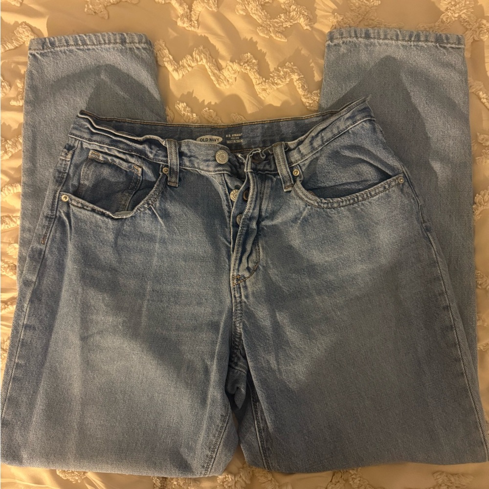 Old Navy Button Fly Girls 16 Plus Petite jeans